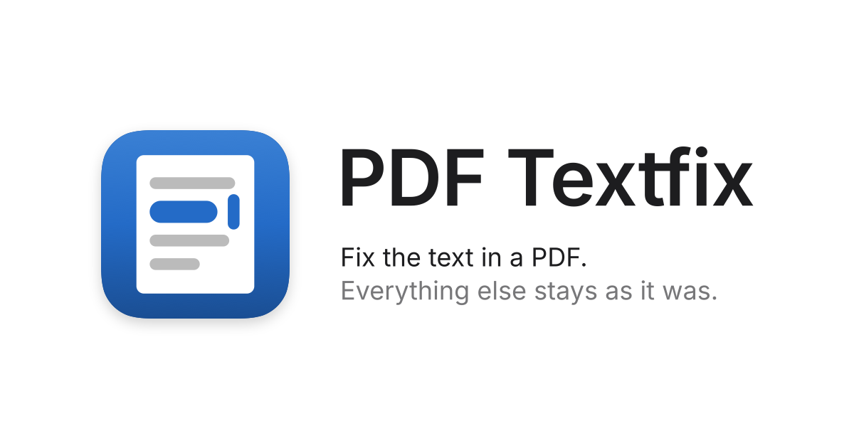 PDF Textfix open graph card